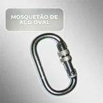 MOSQUETÃO OVAL 25KN