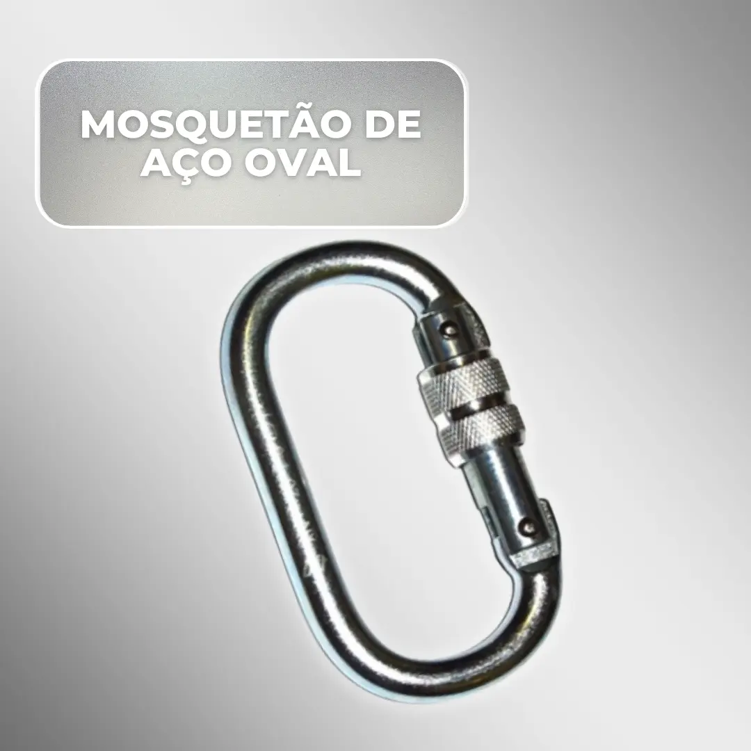 MOSQUETÃO OVAL 25KN