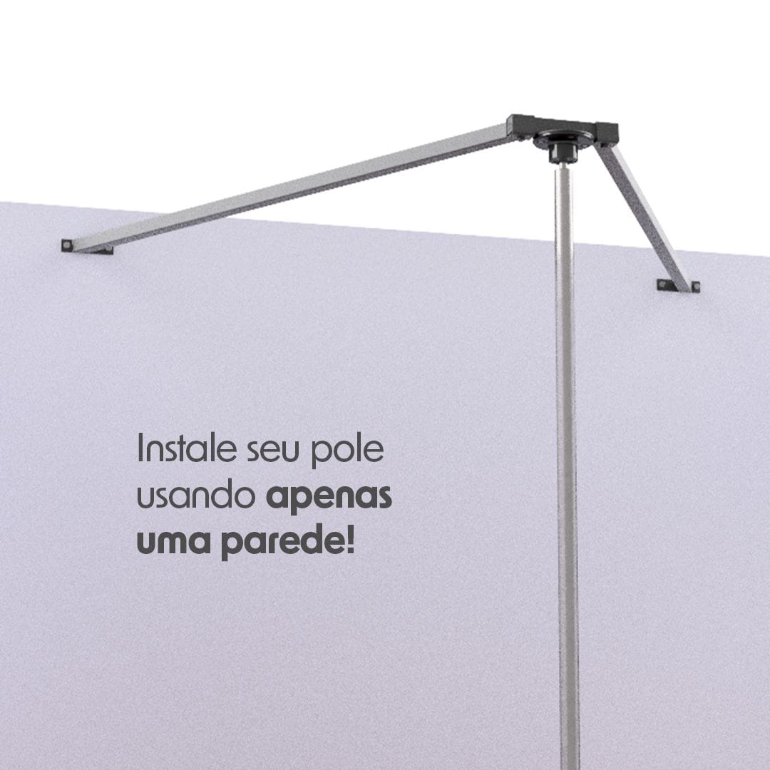 SUPORTE EM V PARA POLES