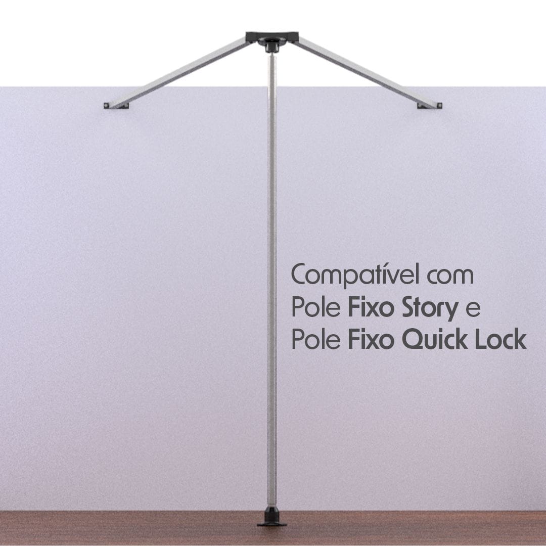 SUPORTE EM V PARA POLES
